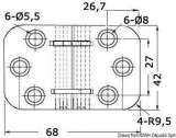 Klappscharnier 68x42 mm Strke 2 mm zur Befestigung von Klapptischen