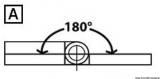 Scharnier verchromten hochglanzpolierten Inox Stahl 316 Typ A 180Grad AISI 316 145x65 mm