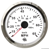 Geschwindigkeitsmesser Anzeige wei - Blende poliert 0 bis 35 MPH