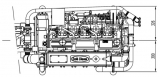 Dieselmotor Sole SM 105 L mit 6 Zylindern 76 PS mit TM 93 hydraulischem Wendegetriebe 2,40