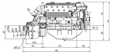 Dieselmotor Sole SM 105 L mit 6 Zylindern 76 PS mit TM 93 hydraulischem Wendegetriebe 2,40