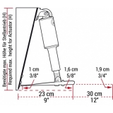 LENCO Trimmklappen Standard lang Empf. Bootslnge  9,1 bis 13,4 m