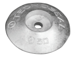 Ruderblatt und Trimm Anode Durchmesser 50mm Aluminium