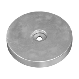 Rumpf und Heckanoden TRANSOM Large discs for hull Aluminium 1,30kg