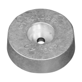 Rumpf und Heckanoden Disc anode for Stern Magnesium 0,75kg