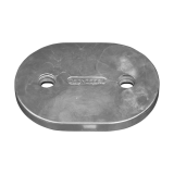 Anoden anschraubbar Plattenanoden Oval plate without insert 10kg Zink
