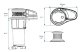 Ankerwinde Lewmar VX1L 500 GO fr Kette DIN766 6mm