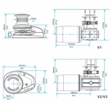 Ankerwinden Lewmar Modell V1 MO GO Kettennuss fr Kette DIN766 8mm