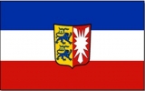 Flagge Schleswig-Holstein mit Wappen 200 x 300mm