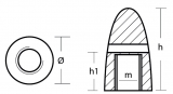 Propeller Anode fr Volvo Penta fr Welle 30 mm Magnesium 20 x 1,5mm