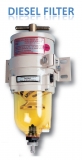 Dieselfilter Heavy duty Turbine Dieselfilter, mit Wasserseparator und Klarsichtbehlter 227L/h