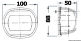 Navigationslicht aus der Serie Classic 12, wei, Hecklicht 135 Grad