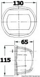 Navigationslicht der Serie Maxi 20, wei, Buglicht, 24V