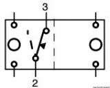 OFF-ON  Taster mit Rckfeder (Horn) 2-polig