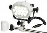 LED-Suchscheinwerfer NIGHT EYE mit Halteplatte fr die Rohrmontage 12/24V