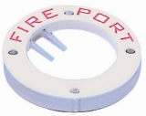 Feuerschutzventil Fire Ports  Kunststoff weiß
