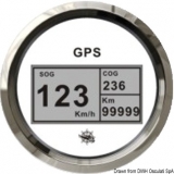 GPS Geschwindigkeitsmesser Typ 2 Anzeige wei, Ring Edelstahl Kein Geber notwendig.