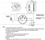 Temperaturanzeige Anzeige wei Blende wei Typ H2o 40-120 12V