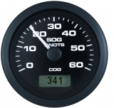 GPS-Speedo 30 Knoten, Modell Premier Pro, Schwarz