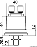 VDO ldruckmesser 10 Bar Gewinde M 10x1 Pole mit Masse